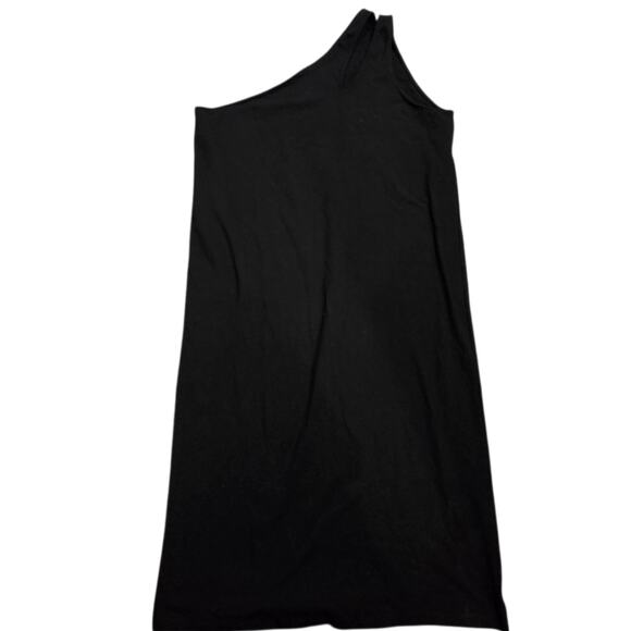 Torrid Dress Womens 2X Black Mini Foxy Bodycon One Shoulder Stretchy Sleeveless - Picture 2 of 6